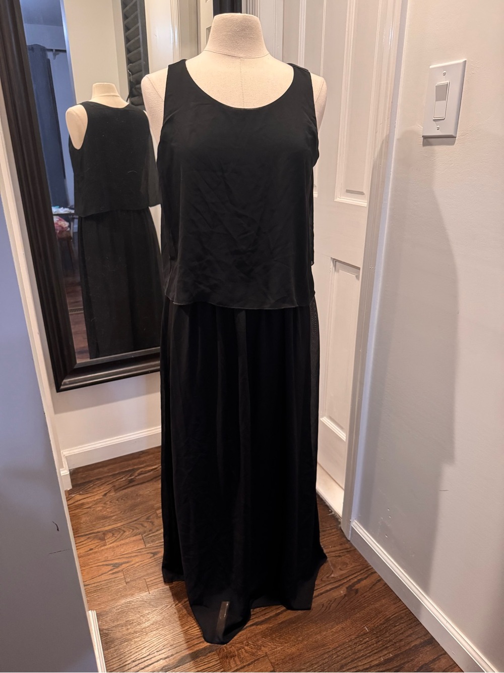 Classic Black Sleeveless Maxi Dress
